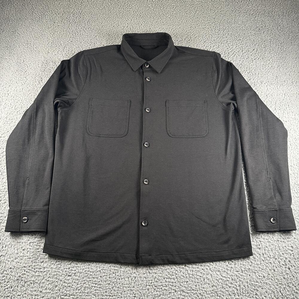 Vuori Coronado Shirt Jacket Mens XL Gray Button Up Performance Travel Workwear